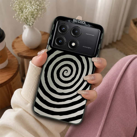 Xiaomi Poco X6 Pro Cover - Monochrome Mood Print Series - Lightweight Frosted Pearl Finish Anti-Fingerprint Shockproof Soft Borders Case