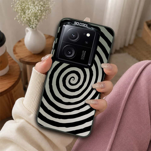 Xiaomi 13T Cover - Monochrome Mood Print Series - Lightweight Frosted Pearl Finish Anti-Fingerprint Shockproof Soft Borders Case