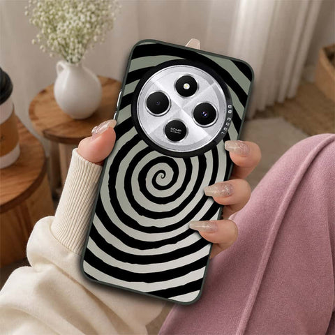 Xiaomi Poco C75 Cover - Monochrome Mood Print Series - Lightweight Frosted Pearl Finish Anti-Fingerprint Shockproof Soft Borders Case