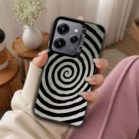 Xiaomi Redmi 12 Cover - Monochrome Mood Print Series - Lightweight Frosted Pearl Finish Anti-Fingerprint Shockproof Soft Borders Case