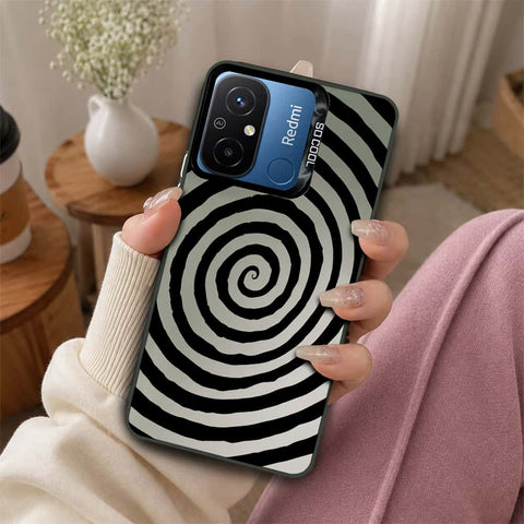 Xiaomi Redmi 12C Cover - Monochrome Mood Print Series - Lightweight Frosted Pearl Finish Anti-Fingerprint Shockproof Soft Borders Case