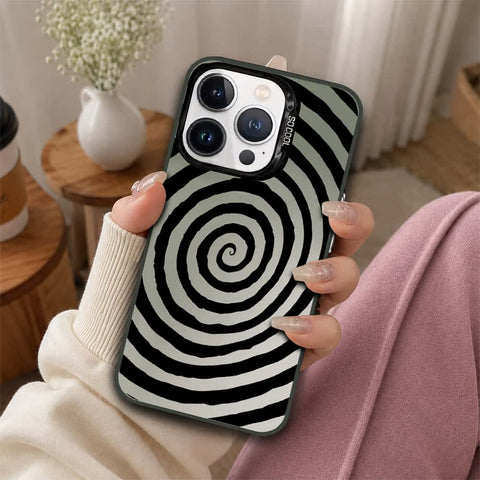 iPhone 13 Pro Max Cover - Monochrome Mood Print Series - Lightweight Frosted Pearl Finish Anti-Fingerprint Shockproof Soft Borders Case