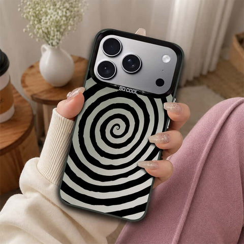 iPhone 17 Pro Cover - Monochrome Mood Print Series - Lightweight Frosted Pearl Finish Anti-Fingerprint Shockproof Soft Borders Case