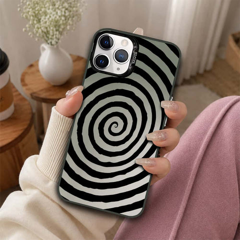 iPhone 11 Pro Cover - Monochrome Mood Print Series - Lightweight Frosted Pearl Finish Anti-Fingerprint Shockproof Soft Borders Case