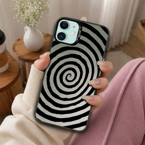 iPhone 11 Cover - Monochrome Mood Print Series - Lightweight Frosted Pearl Finish Anti-Fingerprint Shockproof Soft Borders Case