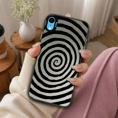 iPhone XR Cover - Monochrome Mood Print Series - Lightweight Frosted Pearl Finish Anti-Fingerprint Shockproof Soft Borders Case