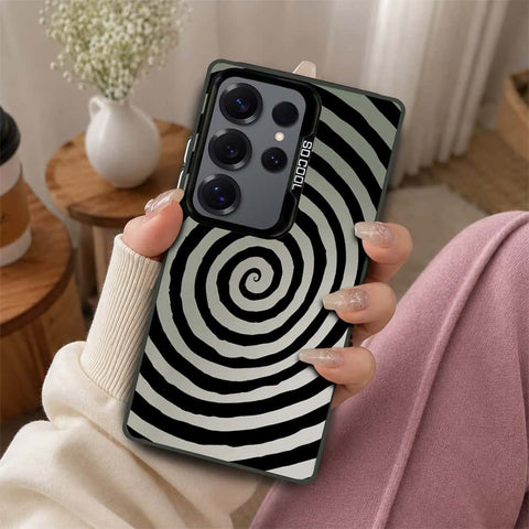 Samsung Galaxy S25 Ultra Cover - Monochrome Mood Print Series - Lightweight Frosted Pearl Finish Anti-Fingerprint Shockproof Soft Borders Case