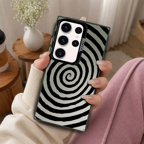 Samsung Galaxy S21 Ultra 5G Cover - Monochrome Mood Print Series - Lightweight Frosted Pearl Finish Anti-Fingerprint Shockproof Soft Borders Case