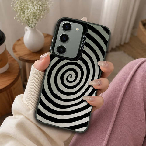 Samsung Galaxy S23 5G Cover - Monochrome Mood Print Series - Lightweight Frosted Pearl Finish Anti-Fingerprint Shockproof Soft Borders Case