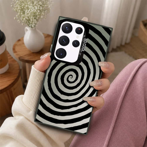 Samsung Galaxy S22 Ultra 5G Cover - Monochrome Mood Print Series - Lightweight Frosted Pearl Finish Anti-Fingerprint Shockproof Soft Borders Case