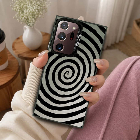 Samsung Galaxy Note 20 Ultra Cover - Monochrome Mood Print Series - Lightweight Frosted Pearl Finish Anti-Fingerprint Shockproof Soft Borders Case