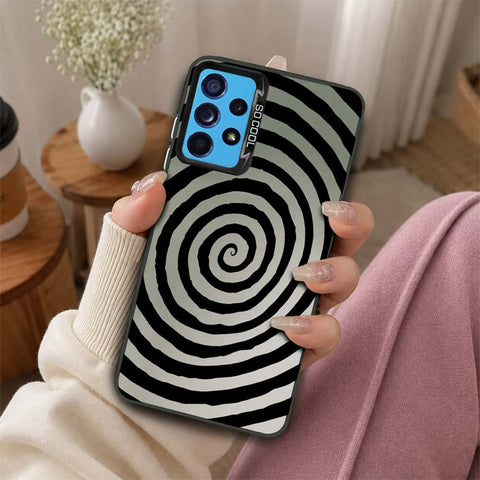 Samsung Galaxy A52 Cover - Monochrome Mood Print Series - Lightweight Frosted Pearl Finish Anti-Fingerprint Shockproof Soft Borders Case
