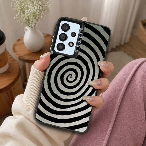 Samsung Galaxy A33 5G Cover - Monochrome Mood Print Series - Lightweight Frosted Pearl Finish Anti-Fingerprint Shockproof Soft Borders Case