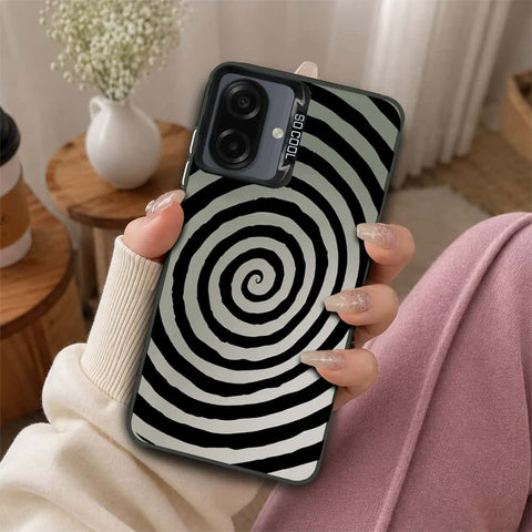 Samsung Galaxy M07 Cover - Monochrome Mood Print Series - Lightweight Frosted Pearl Finish Anti-Fingerprint Shockproof Soft Borders Case