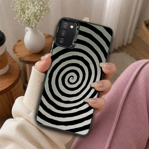 Samsung Galaxy A02s Cover - Monochrome Mood Print Series - Lightweight Frosted Pearl Finish Anti-Fingerprint Shockproof Soft Borders Case