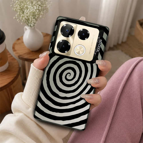Infinix Note 40 Pro Plus Cover - Monochrome Mood Print Series - Lightweight Frosted Pearl Finish Anti-Fingerprint Shockproof Soft Borders Case