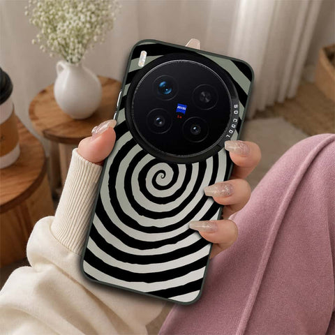 Vivo X300 Pro Cover - Monochrome Mood Print Series - Lightweight Frosted Pearl Finish Anti-Fingerprint Shockproof Soft Borders Case