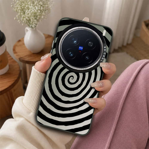 Vivo X200 Pro Cover - Monochrome Mood Print Series - Lightweight Frosted Pearl Finish Anti-Fingerprint Shockproof Soft Borders Case