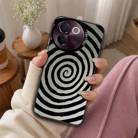 Vivo V30e Cover - Monochrome Mood Print Series - Lightweight Frosted Pearl Finish Anti-Fingerprint Shockproof Soft Borders Case