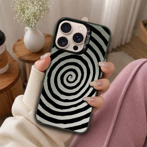 iPhone 16 Pro Cover - Monochrome Mood Print Series - Lightweight Frosted Pearl Finish Anti-Fingerprint Shockproof Soft Borders Case