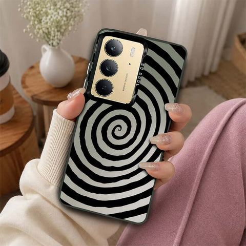 Realme C75 Cover - Monochrome Mood Print Series - Lightweight Frosted Pearl Finish Anti-Fingerprint Shockproof Soft Borders Case