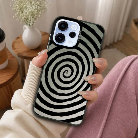 Oppo Reno 15F Cover - Monochrome Mood Print Series - Lightweight Frosted Pearl Finish Anti-Fingerprint Shockproof Soft Borders Case