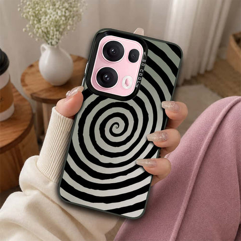 Oppo Reno 13 Pro Cover - Monochrome Mood Print Series - Lightweight Frosted Pearl Finish Anti-Fingerprint Shockproof Soft Borders Case