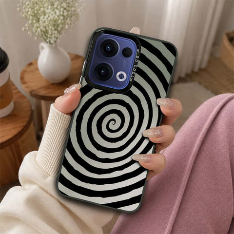 Oppo Reno 13 Cover - Monochrome Mood Print Series - Lightweight Frosted Pearl Finish Anti-Fingerprint Shockproof Soft Borders Case