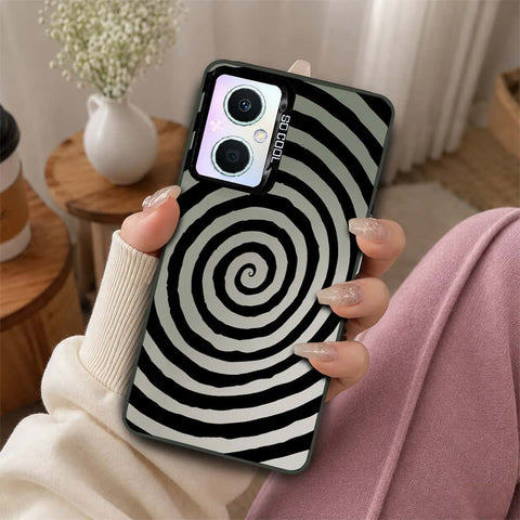 Oppo F21 Pro 5G Cover - Monochrome Mood Print Series - Lightweight Frosted Pearl Finish Anti-Fingerprint Shockproof Soft Borders Case
