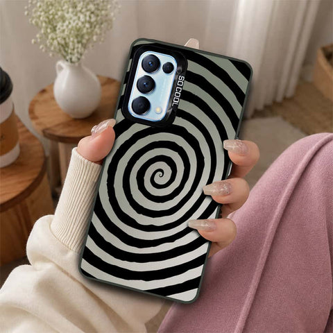 Oppo Find X3 Lite Cover - Monochrome Mood Print Series - Lightweight Frosted Pearl Finish Anti-Fingerprint Shockproof Soft Borders Case