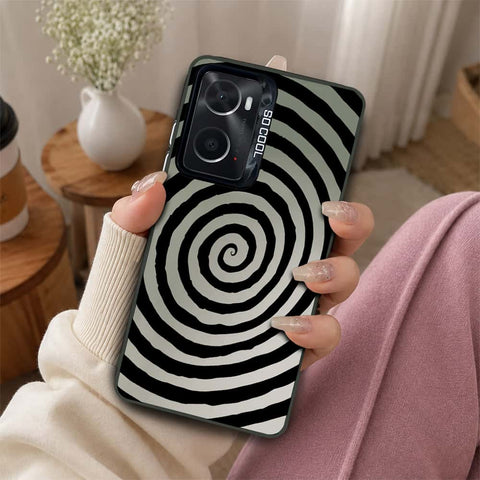 Oppo A76 Cover - Monochrome Mood Print Series - Lightweight Frosted Pearl Finish Anti-Fingerprint Shockproof Soft Borders Case