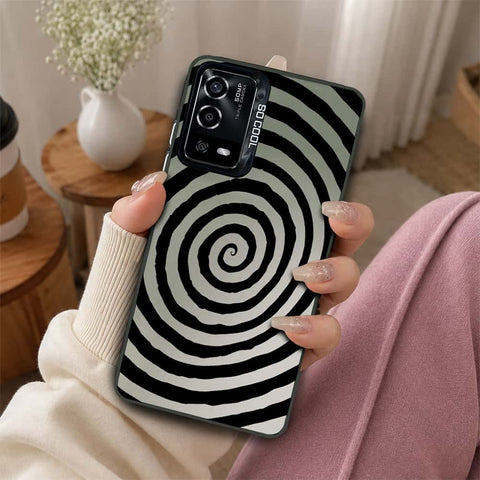 Oppo A16 Cover - Monochrome Mood Print Series - Lightweight Frosted Pearl Finish Anti-Fingerprint Shockproof Soft Borders Case