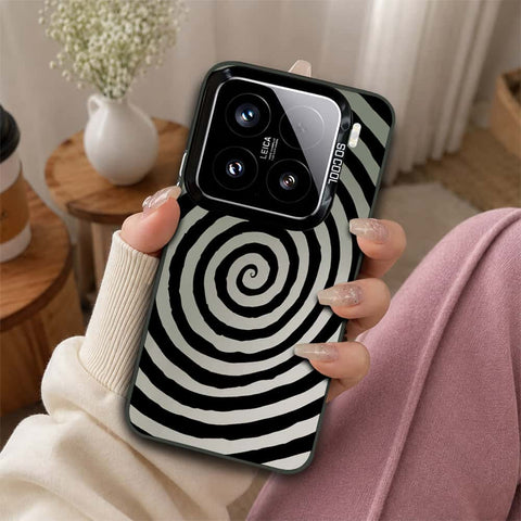 Xiaomi 15 Cover - Monochrome Mood Print Series - Lightweight Frosted Pearl Finish Anti-Fingerprint Shockproof Soft Borders Case