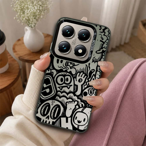 Xiaomi 14T Cover - Monochrome Mood Print Series - Lightweight Frosted Pearl Finish Anti-Fingerprint Shockproof Soft Borders Case