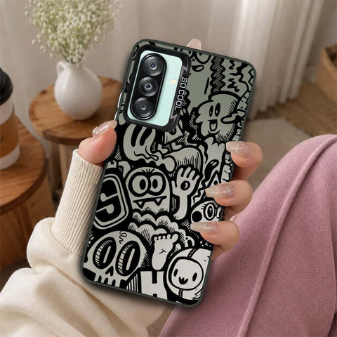 Samsung Galaxy A26 Cover - Monochrome Mood Print Series - Lightweight Frosted Pearl Finish Anti-Fingerprint Shockproof Soft Borders Case