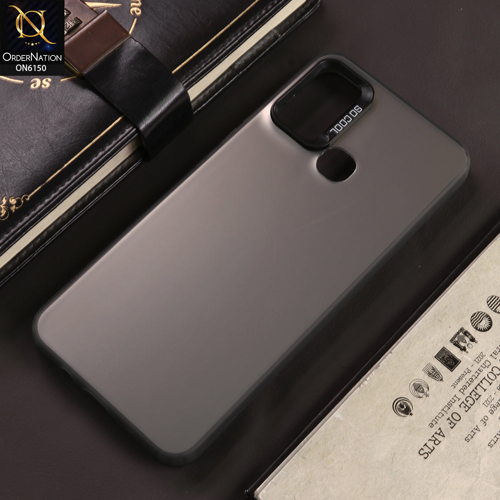Infinix Hot 10 Play Cover - Gray - New Luxury Matte Metallic Bumper Case With Soft Borderes Protection