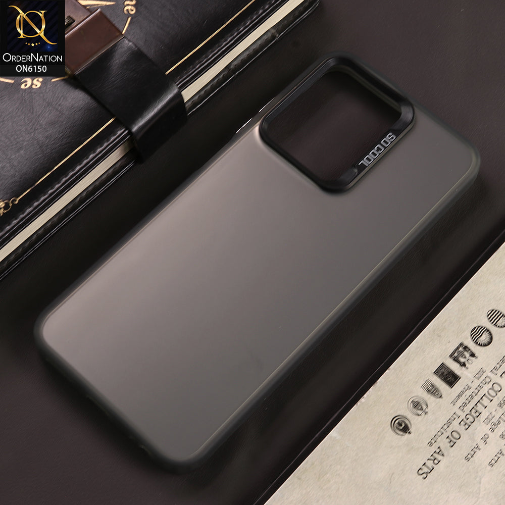 Infinix Hot 30 Play Cover - Gray - New Luxury Matte Metallic Bumper Case With Soft Borderes Protection