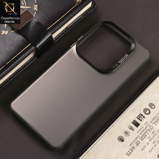 Infinix Hot 40 Cover - Gray - New Luxury Matte Metallic Bumper Case With Soft Borderes Protection