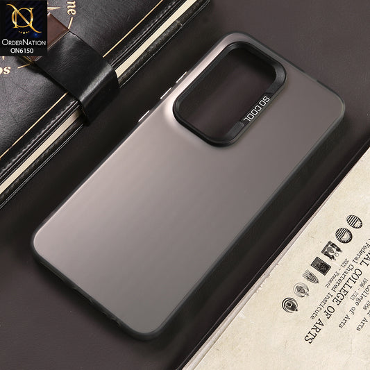 Infinix Hot 50 Pro Cover - Gray - New Luxury Matte Metallic Bumper Case With Soft Borderes Protection