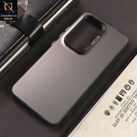 Infinix Hot 50 Pro Cover - Gray - New Luxury Matte Metallic Bumper Case With Soft Borderes Protection