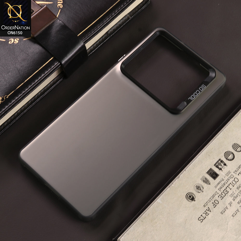Infinix Note 40 Cover - Gray - New Luxury Matte Metallic Bumper Case With Soft Borderes Protection