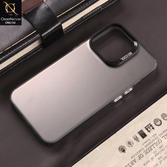 iPhone 16 Pro Cover - Gray - Lightweight Frosted Pearl Finish Anti-Fingerprint Shockproof Soft Borders Case