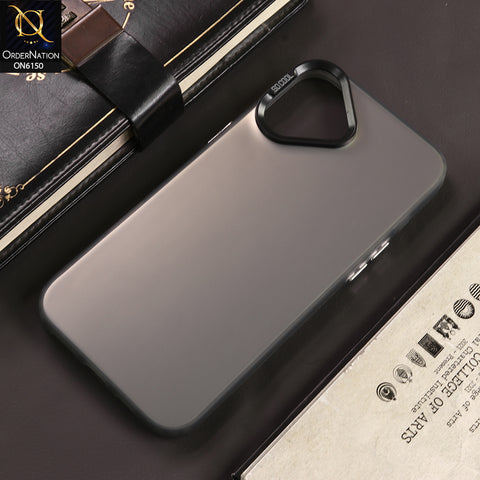 iPhone 16 Plus Cover - Gray - New Luxury Matte Metallic Bumper Case With Soft Borderes Protection