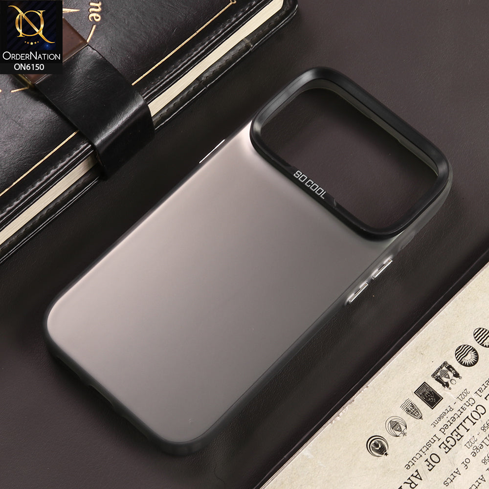 iPhone 17 Pro Cover - Gray - New Luxury Matte Metallic Bumper Case With Soft Borderes Protection