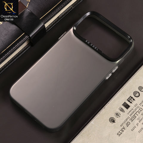 iPhone 17 Pro Max Cover - Gray - New Luxury Matte Metallic Bumper Case With Soft Borderes Protection