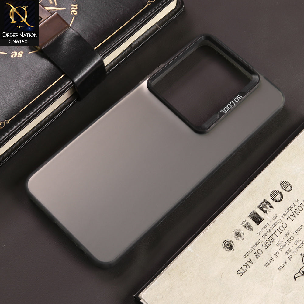 Infinix Note 30 Cover - Gray - New Luxury Matte Metallic Bumper Case With Soft Borderes Protection