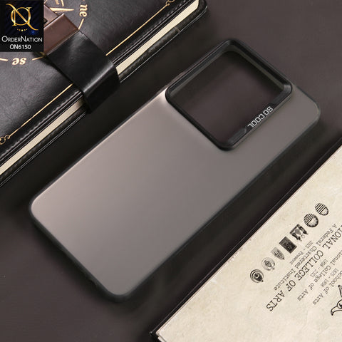 Infinix Note 30 Cover - Gray - New Luxury Matte Metallic Bumper Case With Soft Borderes Protection