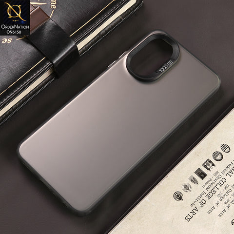 Oppo A18 Cover - Gray - New Luxury Matte Metallic Bumper Case With Soft Borderes Protection