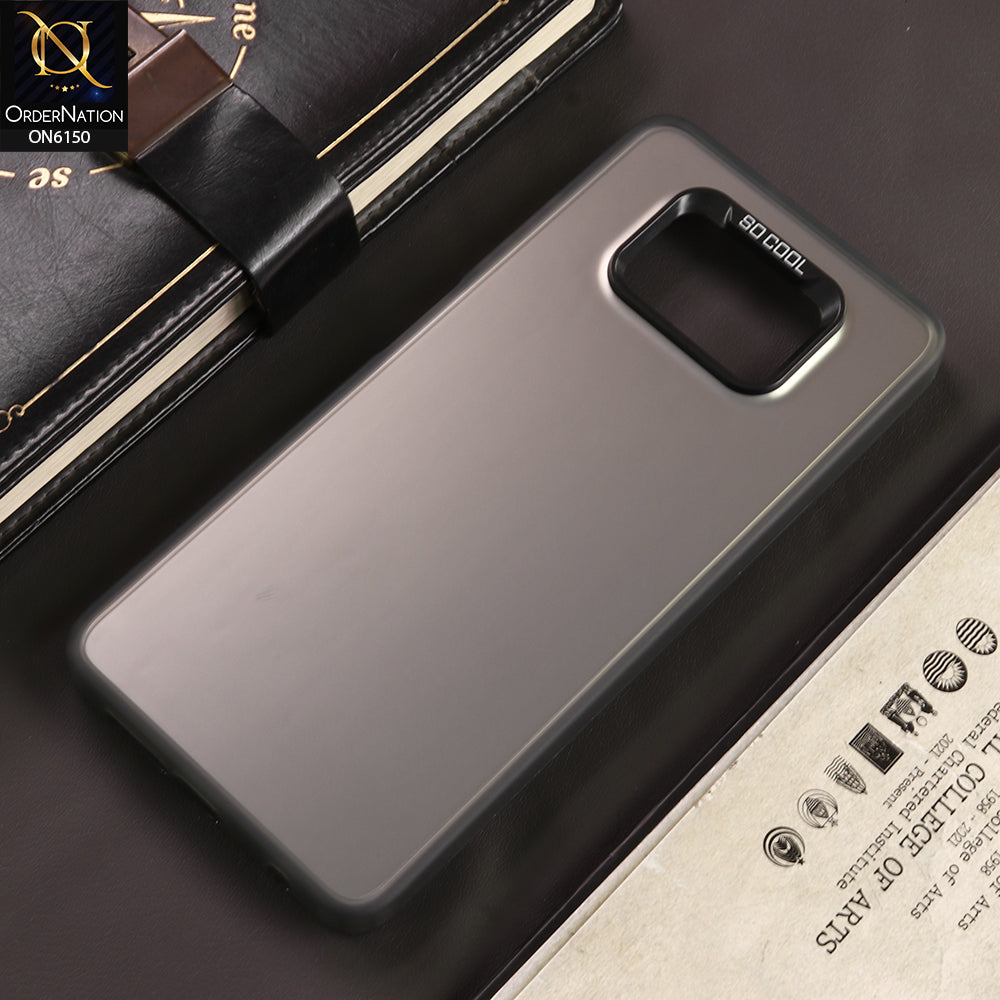 Xiaomi Poco X3 Cover - Gray - New Luxury Matte Metallic Bumper Case With Soft Borderes Protection