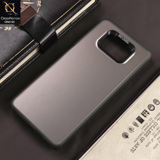 Xiaomi Poco X3 Cover - Gray - New Luxury Matte Metallic Bumper Case With Soft Borderes Protection